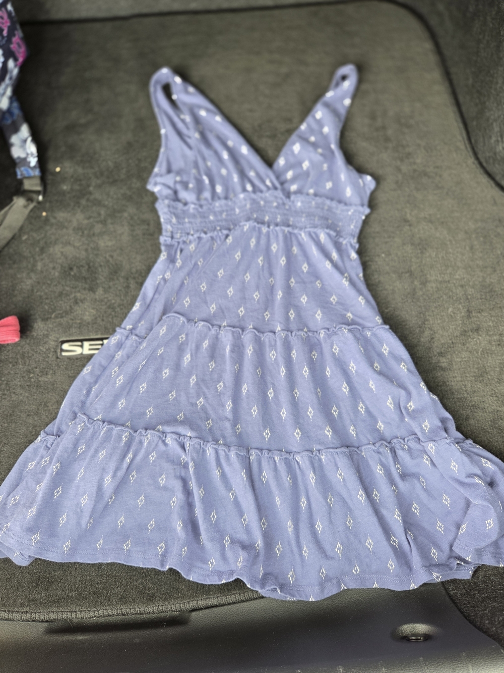 American Eagle Outfitters Light Purple Tiered Summer Dress